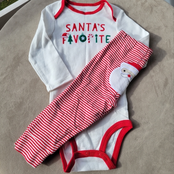 Baby Christmas holiday Santa outfit - Picture 1 of 7
